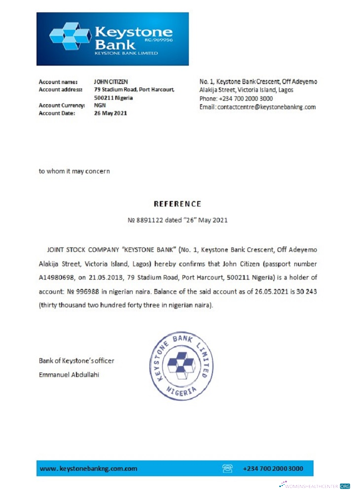 Download Nigeria Keystone bank reference Photoshop template